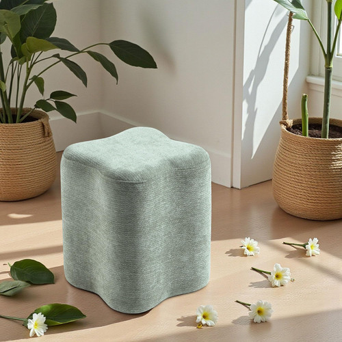 Elegante pouf ciniglia a - in,
