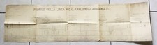 Train Italie Sicilia 1937 Rail Rare Plan Castronovo Sutera Campofranco Cammarata