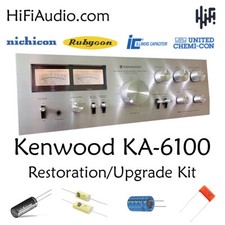 Kenwood KA-6100 ricostruzione restauro recap service kit riparazione filtro condensatore