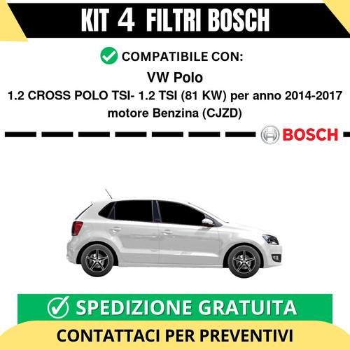 Kit bosch filtri - 4, tagliando