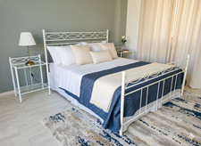 Letto matrimoniale in ferro battuto Rosa Anna scegli colori/misure MADE IN ITALY