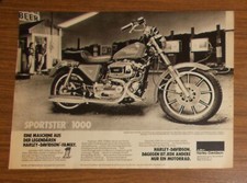 Rara Pubblicità HARLEY-DAVIDSON SPORTSTER 1000 - Leggendaria 1979