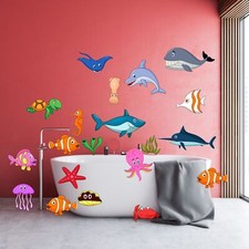 20 Adesivo Colorato Mondo