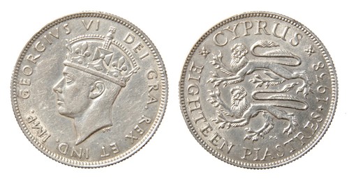 Cipro giorgio 18 piastres - cipro.,