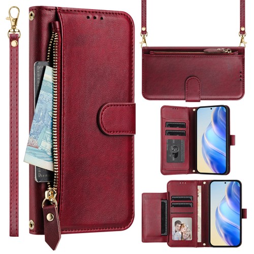 Zipper leather cards - leather,