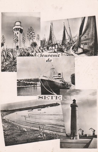 Cartolina souvenir sète - cartolina, de