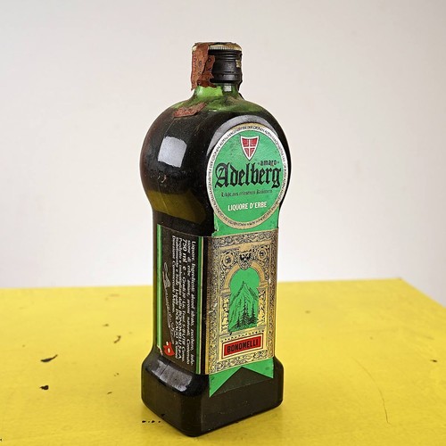 Bottiglia amaro adelberg - bottiglia,