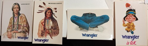 Lotto adesivi vintage wrangler