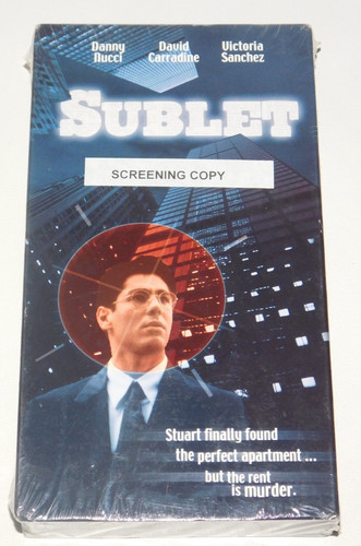 Rare vhs the sublet - vhs, sealed