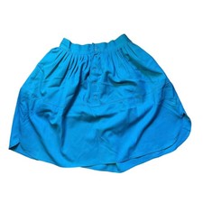 GLC1.3 Gonna corta azzurra a pieghe con tasche