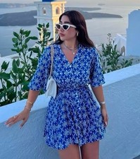ZARA NUOVO ABITO SVASATO BLU