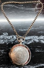 Orologio da tasca vintage russo MANHUA commemorativo B. Mussolini carica manuale