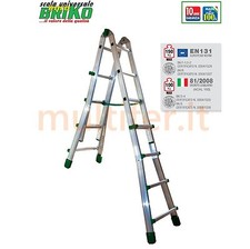 SCALA ALLUMINIO PROFESSIONALE FACAL EUROBRIKO ALTEZZE A SCELTA ( EURO-BRIKO)
