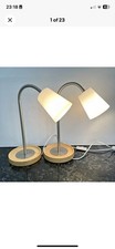 Coppia lampade da tavolo articolate basisco Ikea Svezia vintage modernista minimalista
