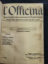 Libro l'Officina Tecnico scientifico La Farmacia 1931 Sindacato Fascista Ve19
