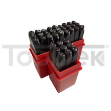 SET PUNZONI STAMPINI ALFANUMERICI 36pz KIT 5mm LETTERE NUMERI