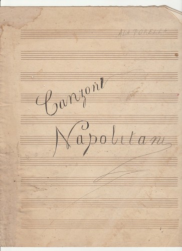 Spartito musicale manoscritto - spartito,