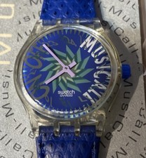 SWATCH MUSICALL 1993 TONE IN BLUE SLK100 NUOVO FUNZIONANTE PERFETTO VINTAGE