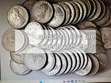 COMPRO 500 lire argento