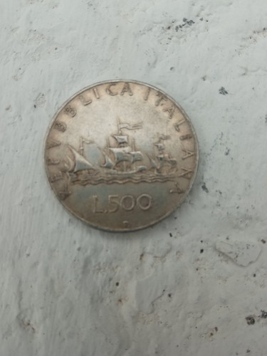 Moneta 500 lire - , argento