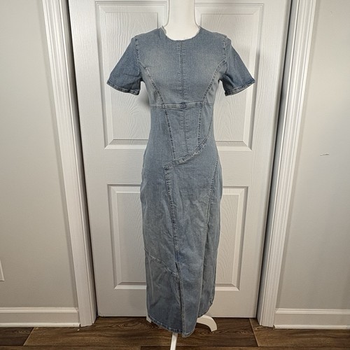 Maxi abito zara denim - zara, bodycon