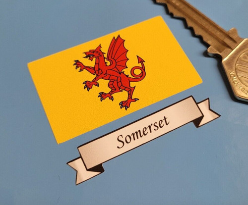 Adesivo esterno somerset flag - adesivo,