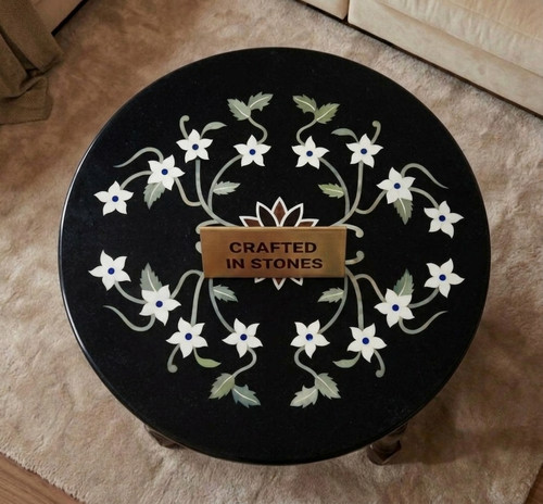 Pietra dura tavolo rotondo - dura,