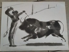 Aligi Sassu- Litografia Prova