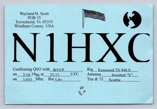 Radioamatore qsl n1hxc - radioamatore,