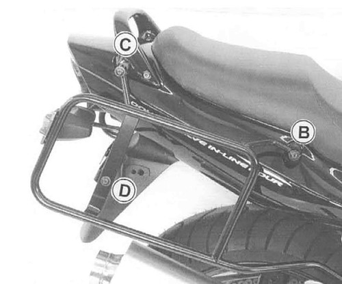 Telaio borsa suzuki gsf1200 - borsa,