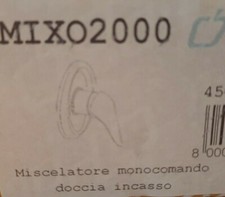 MISCELATORE MONOCOMANDO DOCCIA INCASSO PAINI MIXO2000 45CR69067S2 CROMO