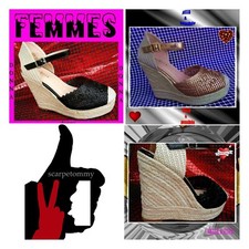 Sandali  Donna SCARPE Zeppa Spago Tacchi alti 10 Zatteroni Espadrillas Corda  VV