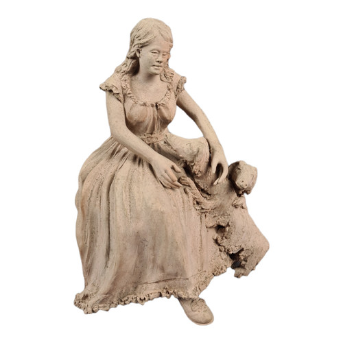 Scultura terracotta figura - scultura,