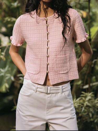 Zara pink textured - zara, knit