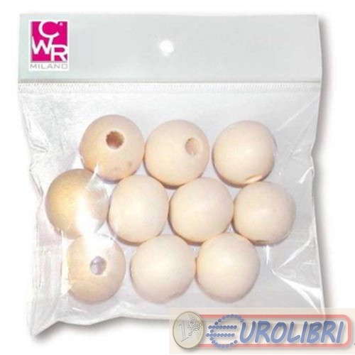Sfere 20mm 10pz legno - 20mm,