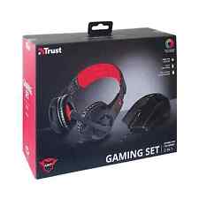 Set da gioco Trust GXT 784 pacchetto da gioco set combinato cuffie e mouse