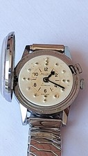 OROLOGIO ANTIQUE BELCRON BRAILLE WATCH MECHANICAL 17 RUBIS INCABLOC MANUAL...