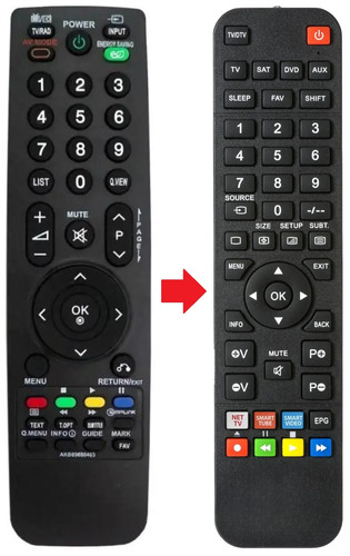 Telecomando adatto per - , lg