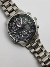 CITIZEN PROMASTER Sky Radio Solar Titanium World Time usata
