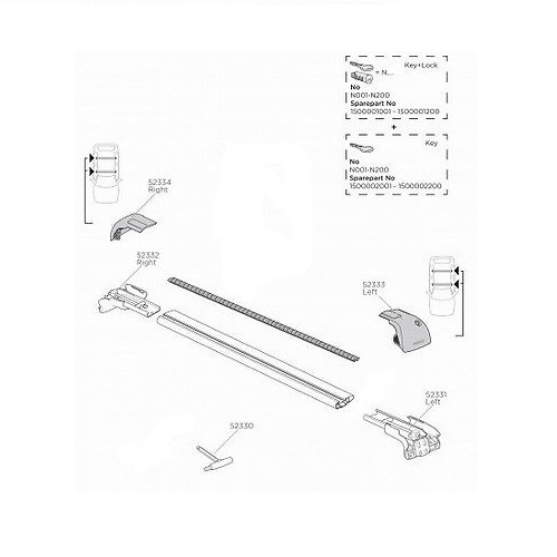 Thule wingbar edge 959 - edge,
