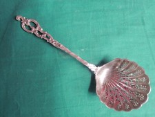 CUCCHIAIO COLINO - ARGENTO 800- SPOON TABLE  FRUIT MANICO TRECCIA  SILVER POSATE