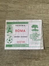 Verona-Roma biglietto/ticket