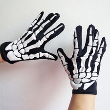  Guanti Halloween Uomo Teschio
