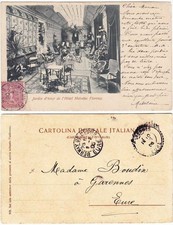 FIRENZE - GIARDINO D'INVERNO DELLHOTEL HELVETIA - VIAGG. 1905 -86931-