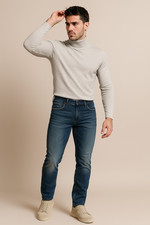 JEANS UOMO WAMPUM ZIP BOTTONE