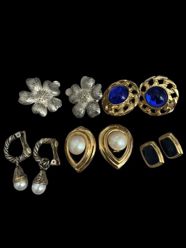 Lotto orecchini clip vintage - orecchini, a