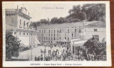 CARTOLINA D' EPOCA-RECOARO (VI) "PIAZZA REGIE FONTI-ALBERGO GIORGIETTI" NUOVA