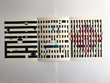 Yaacov AGAM, Progression cinétique, 1971. Sérigraphie originale en trois volets