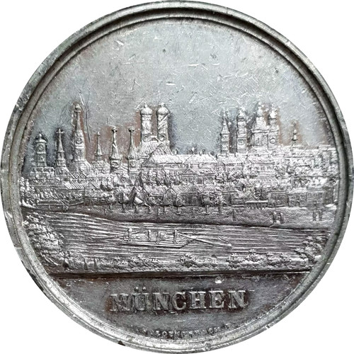 Medaglia monaco 1858 unc - monaco,