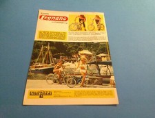PUBBLICITA' 1966 BICICLETTA  AUTOCAMPING PIEGHEVOLE BARCA EMILIO BOZZI LEGNANO 